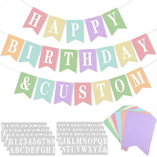 Mooliwe 171 Pcs DIY Custom Banner Kit Make Your Own