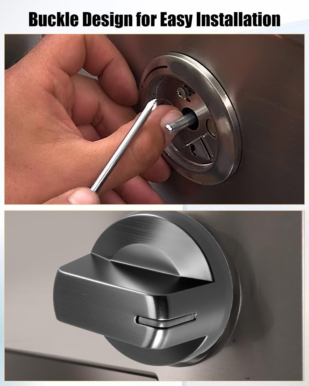 DG94-01480A Electric Stove Knobs Fit for Samsung Range Parts NZ30K6330RGAA NZ36K6430RSAA NZ30K6330RSAA NZ36K6430RGAA, Cooktop Burner Knob, 5Pcs