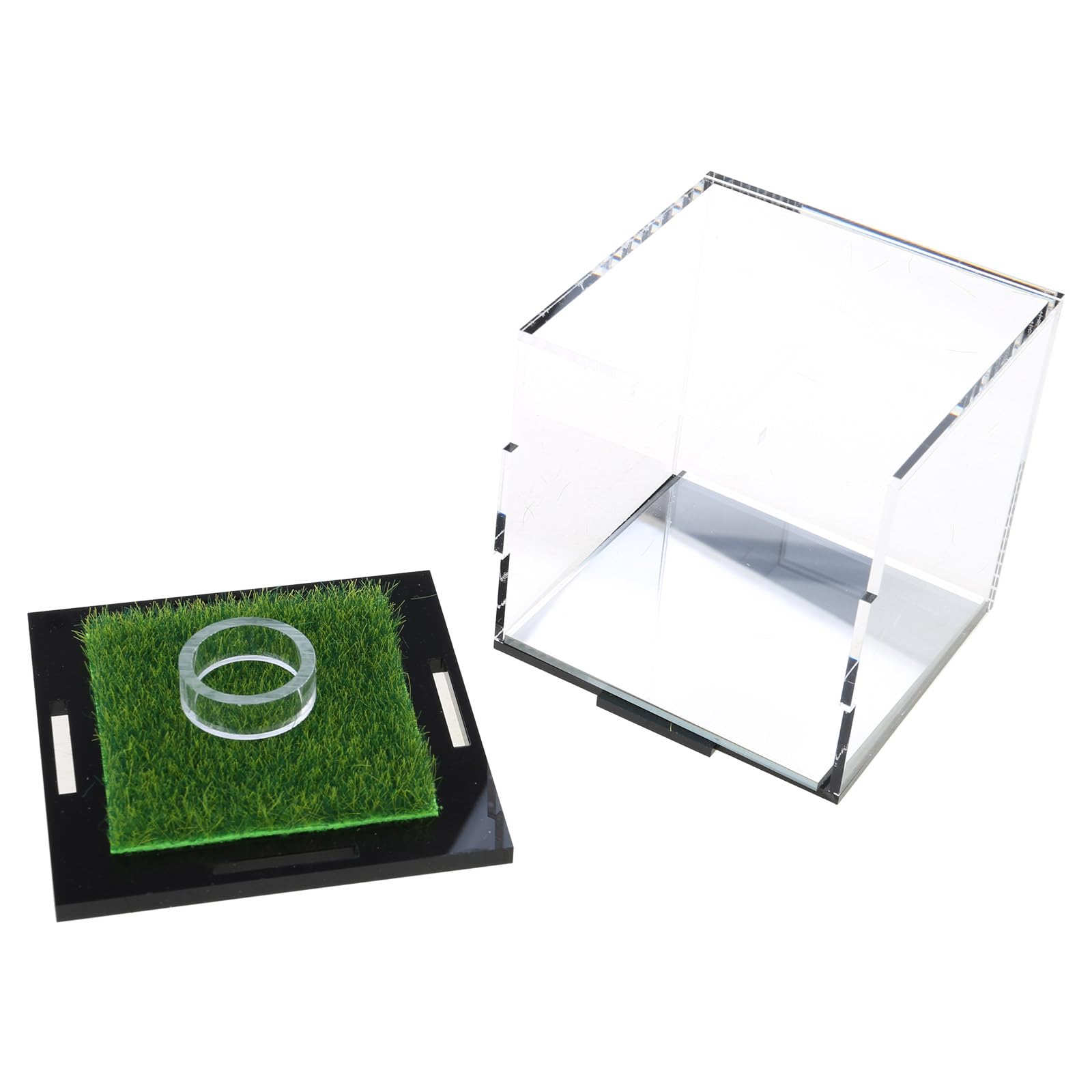 Présentoir carré en acrylique transparent pour balle de golf, baseball, petite boîte de présentation pour accessoires de golf