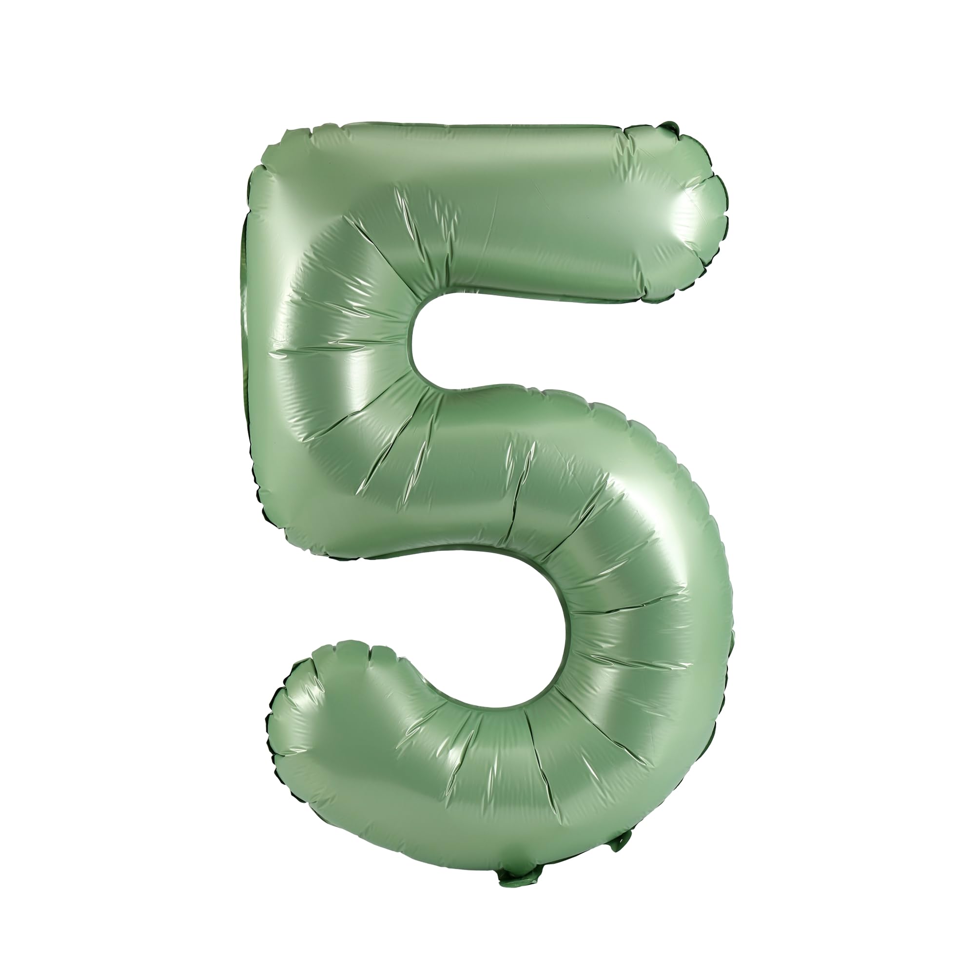 YPSelected 32 Inch Large Foil Helium Number Balloon Birthday Wedding Party 0-9 (Olive Green, 5)