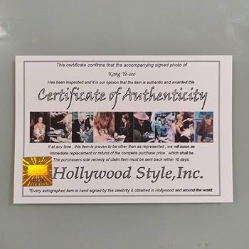 Amazon.co.jp: カンイェソ直筆サイン入り超大型写真…Kang Ye-seo