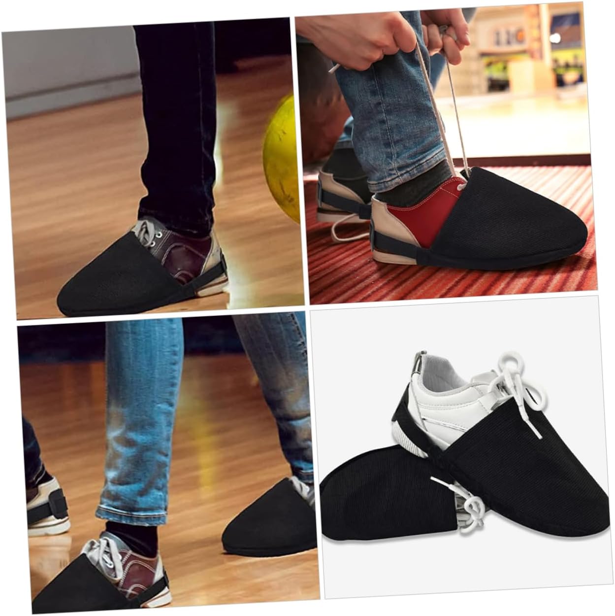 Happyyami Bowling Shoe Straps Bowling Sports Tool Bowl Shoes Cover Bowling Shoe Slide Bowling Shoes Bowling Shoe
