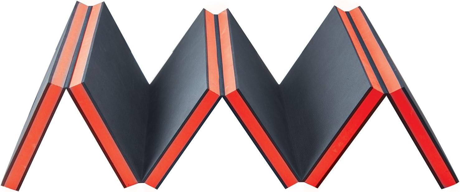 Pro Lift C-5006 Foldable EVA Mat - Anti Fatigue EVA Foam Sheet (6 fold) - Great for Garage, Picnicking, Gardening, Camping and Outdoor Activities, Black/Red