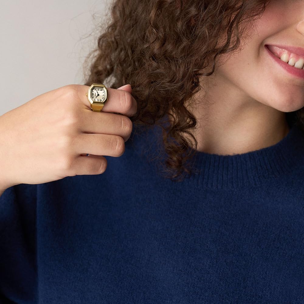 Fossil Women's Quartz Stainless Steel Two-Hand Watch Ring - Image 8