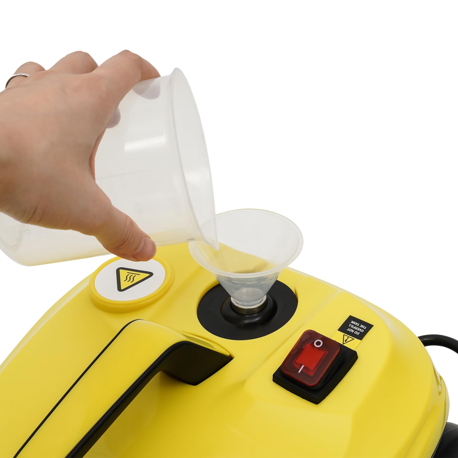 Limpiador a vapor de 2000W, presión de vapor: hasta 5 bar, temperatura: hasta 160°C, superficie de limpieza: 108 m², con 13 accesorios, tanque de agua de 1,8L y limpiador de vapor