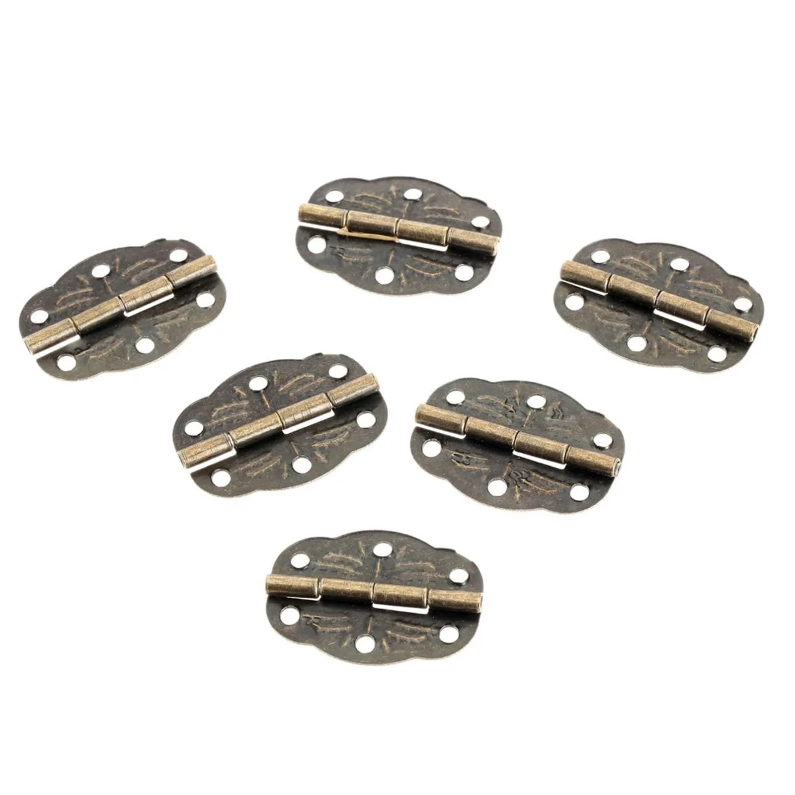 20 sztuk 30x22mm antyczne meble dekoracyjne zawiasy do drewnianego prezentowego pudełka z biżuterią Decor okucia sprzęt meblowy ze śrubą