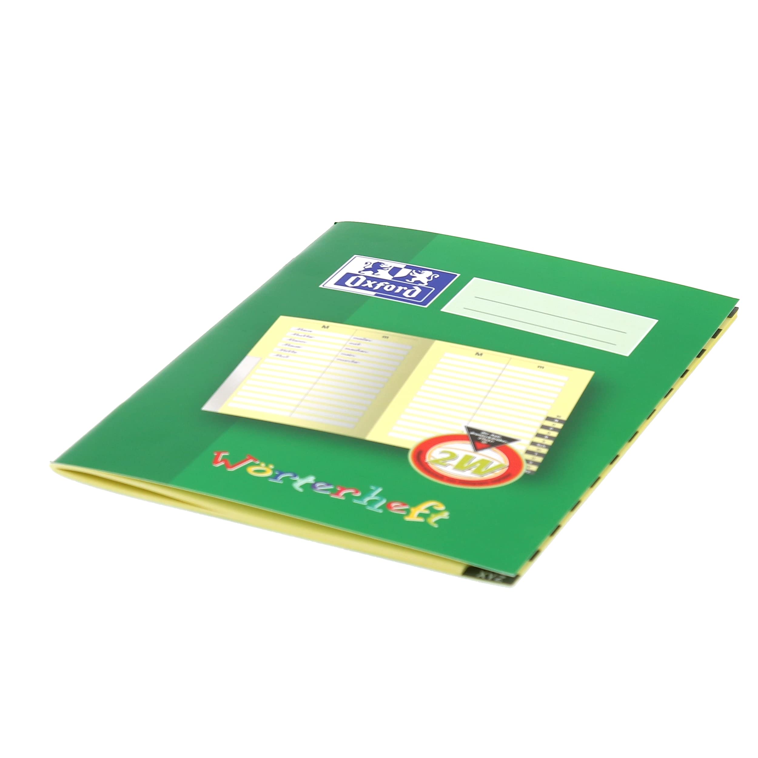 Oxford Wörterheft, A5, 28 Blatt, Lineatur 2W, grün, 10 Stück