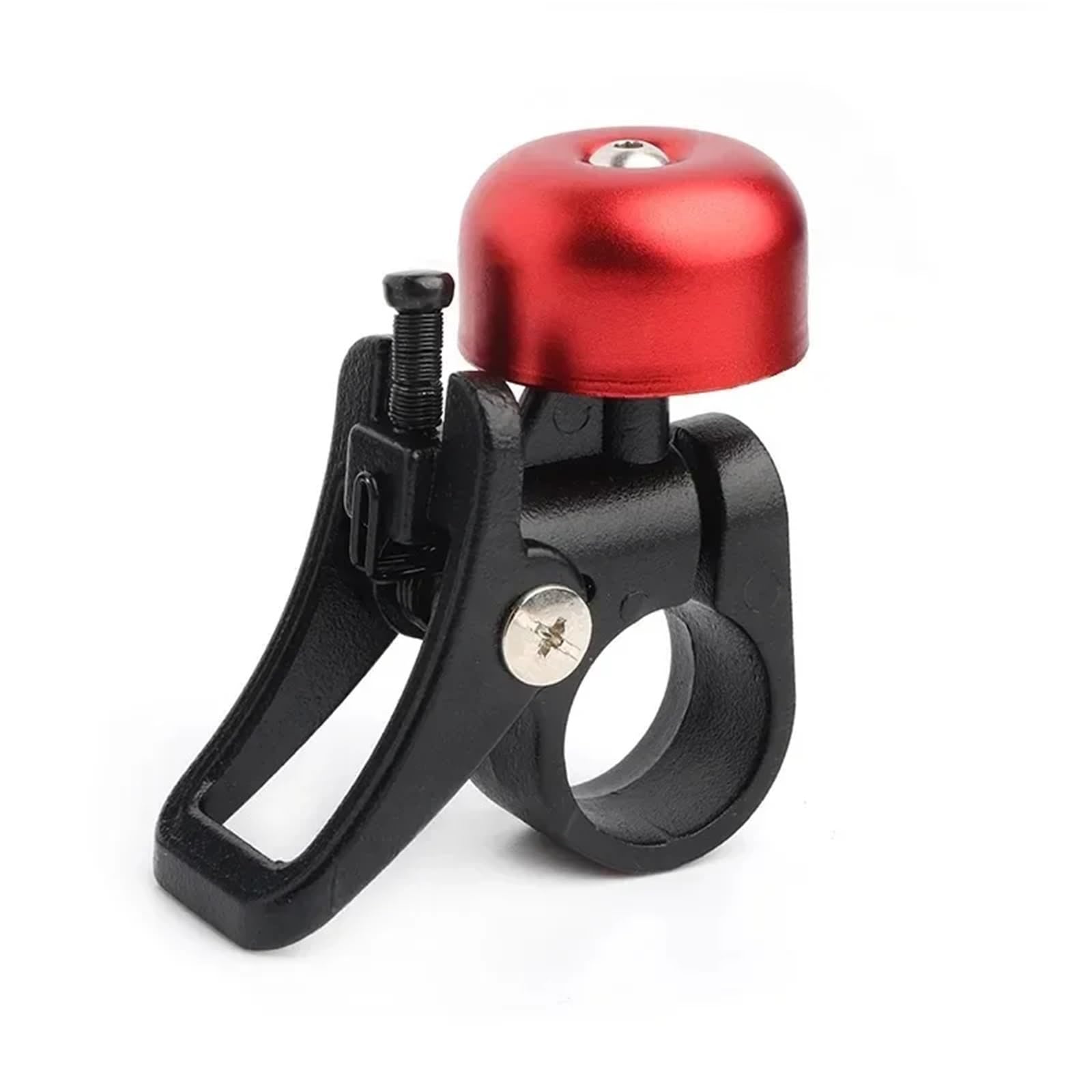 Klaxon de Sonnette for Trottinette électrique Xiao-mi Mi 3 Pro M365 1S avec Fixation à dégagement Rapide, Corps Entier en Alliage d'aluminium, Capuchon Rouge