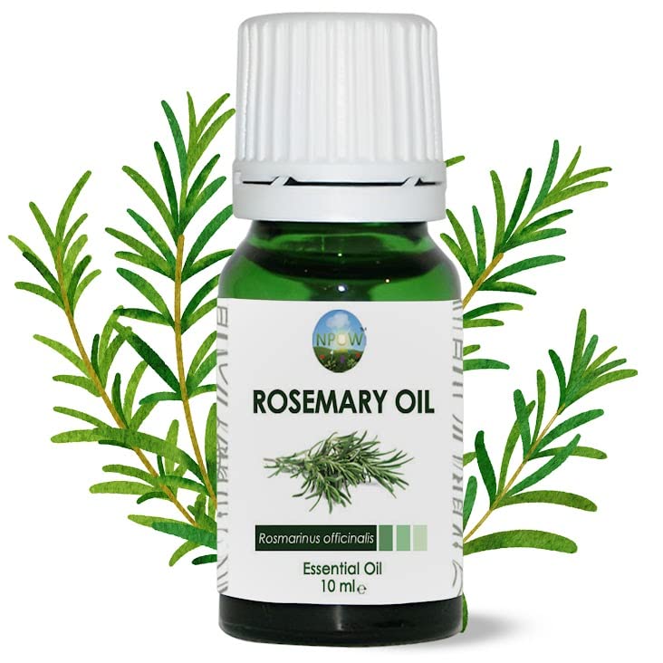 NPOW Rosemary Essential Oil - Natural Rosemary Oil for Hair Growth Skin Hair Care Scalp Diffuser Humidifier Scented Aromatherapy Oils Pure Essential Oils for Candle Making - 10ml