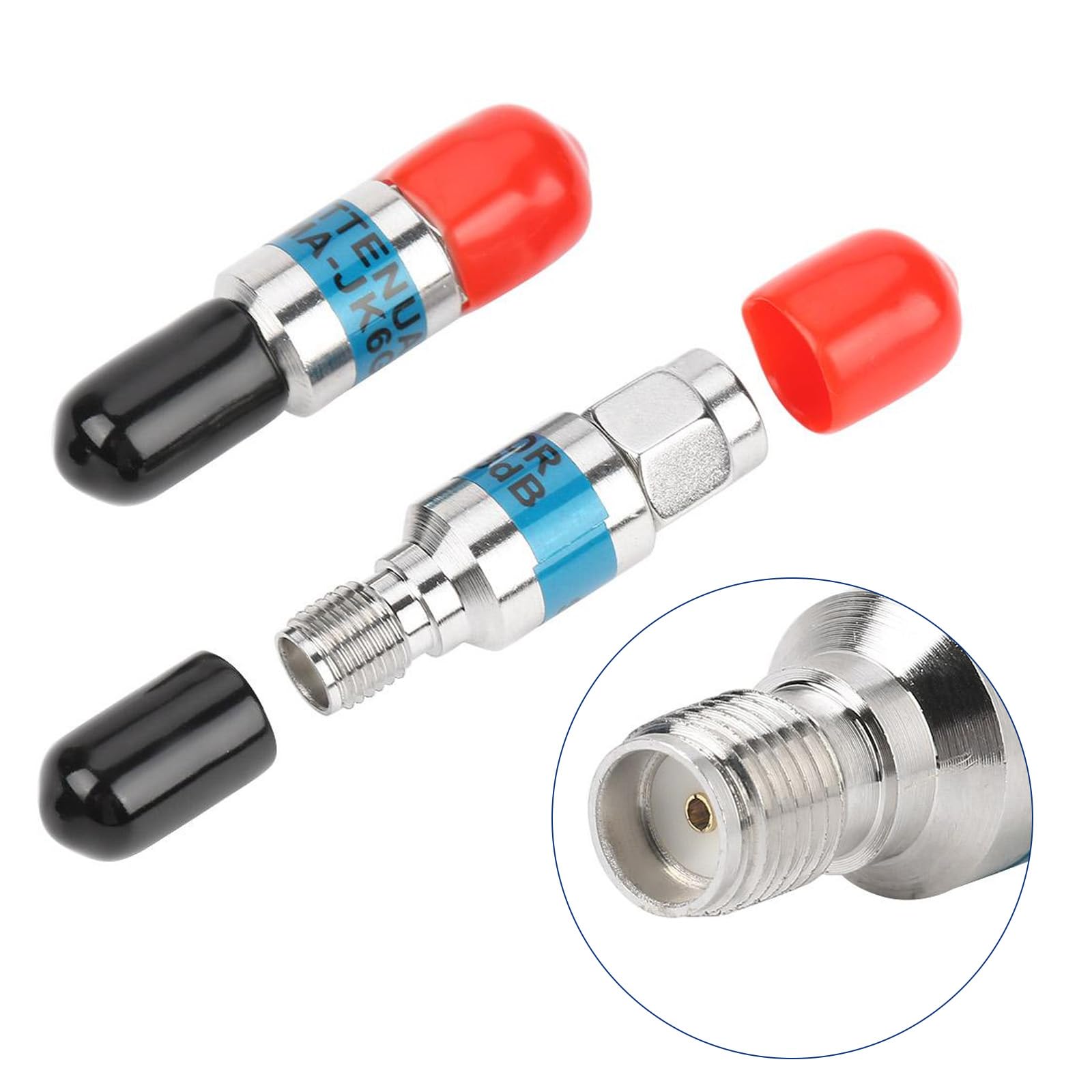 Attenuatore Coassiale, 3 Pezzi Sma-Jk Attenuatore Coassiale Rf Maschio-Femmina, Attenuatore 2W 50Ω 1-30dB Per Varie Applicazioni Che Richiedono Un Livello Di Potenza Regolato (10dB)