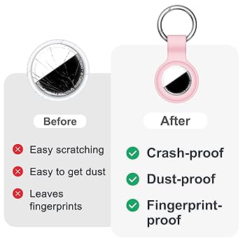 Amazon.com: Linsaner Compatible with AirTag Case Keychain