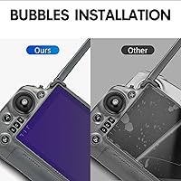 Vista 5 de Paquete de 2 protectores de pantalla RC Plus aptos para DJI Inspire 3 Dron, película protectora de pantalla de vidrio templado HD mate para DJI RC