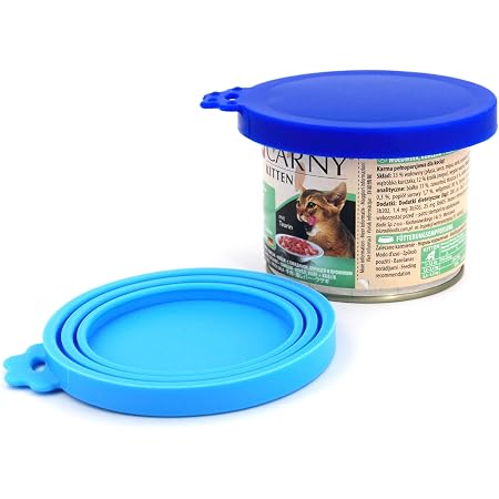 5 Silicone Pet Food Can Lids With Spoons – Airtight, Safe For Dog & Cat Food Cans