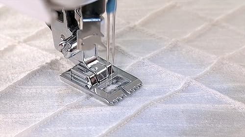 Miniatura 3 de SINGER  Prensatelas de pintuck, embellece ropa y lino, también hecho para uso con doble aguja. Costura fácil