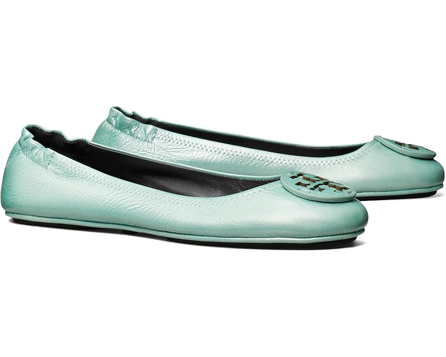 Tory Burch Minnie Travel Ballet With Leather Logo - Pair View