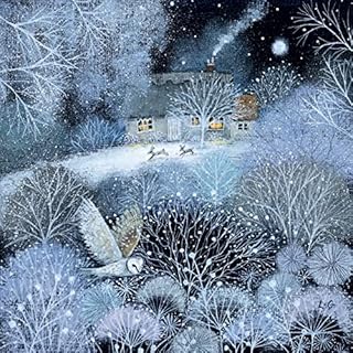 Museum and Galleries Large Charity Christmas Cards - Winter Garden - 8 Christmas Cards - 60p in Support of MacMillan Cancer Support.