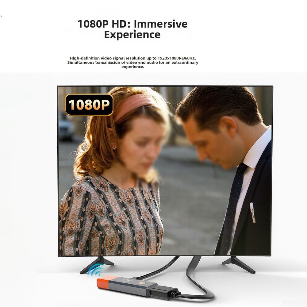 Trasmettitore Ricevitore Wireless 1080P 50M Bassa Latenza | 1080P HD, 50m portata, bassa latenza, streaming fluido, cavo-free, home cinema