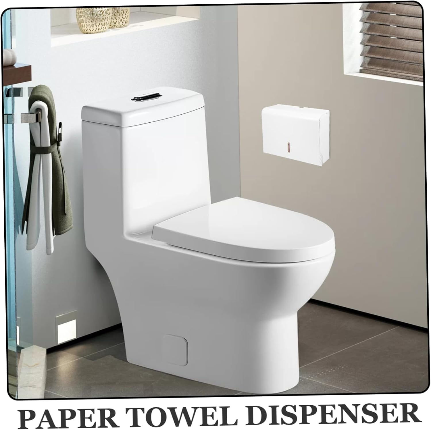 Toilet Paper Holder Wall Mount Paper Towel Box Bathroom Tissue Dispenser
