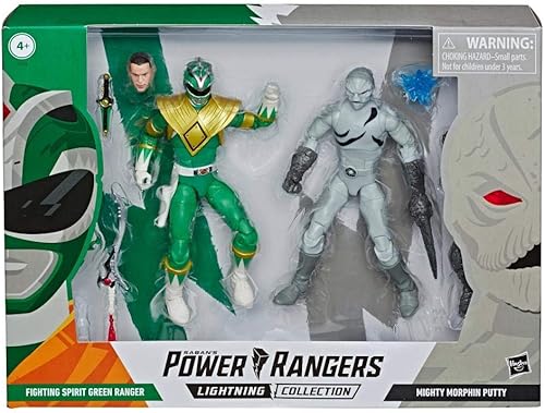 Miniatura 2 de Power Rangers Rayo Green Ranger vs. Masilla Patrulla 6" Higo Estándar