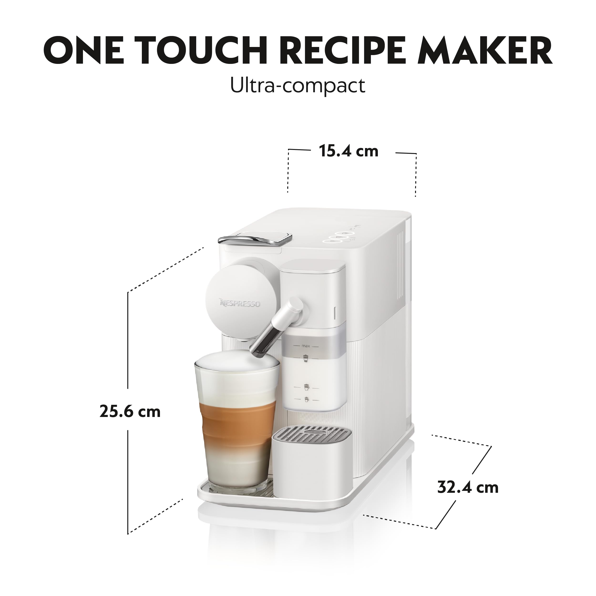 Nespressolattissima One Coffee Machine By Nespresso Porcelain