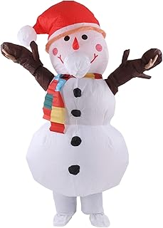 Traje de Natal Inflável, Fantasias Masculinas e Femininas Divertidas para Festa de Natal, Fantasia de Cosplay para Adulto de 150 a 190 Cm (boneco de neve de galho de árvore)