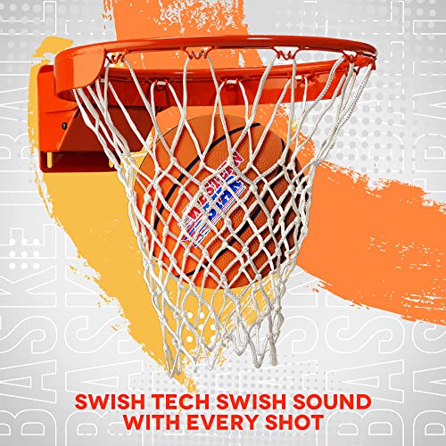 Basketball Net Super Strength - 5 Colors -Standard Indoor or Outdoor Rims - Professional Grade- Popular Team Colors (Red, White and Blue)