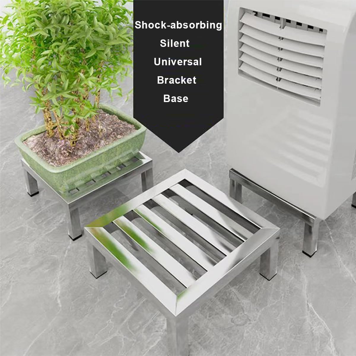 Kit Sovrapposizione Lavatrice Asciugatrice Supporto Lavatrice Rialzo per Lavatrice Rialzo Lavatrice da Terra Base per Lavatrice 40x40x10cm