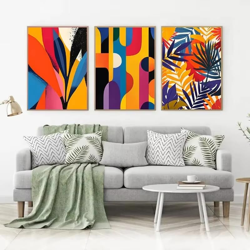 Art esthétique de la vie toile abstraite pour raviver un mur vide