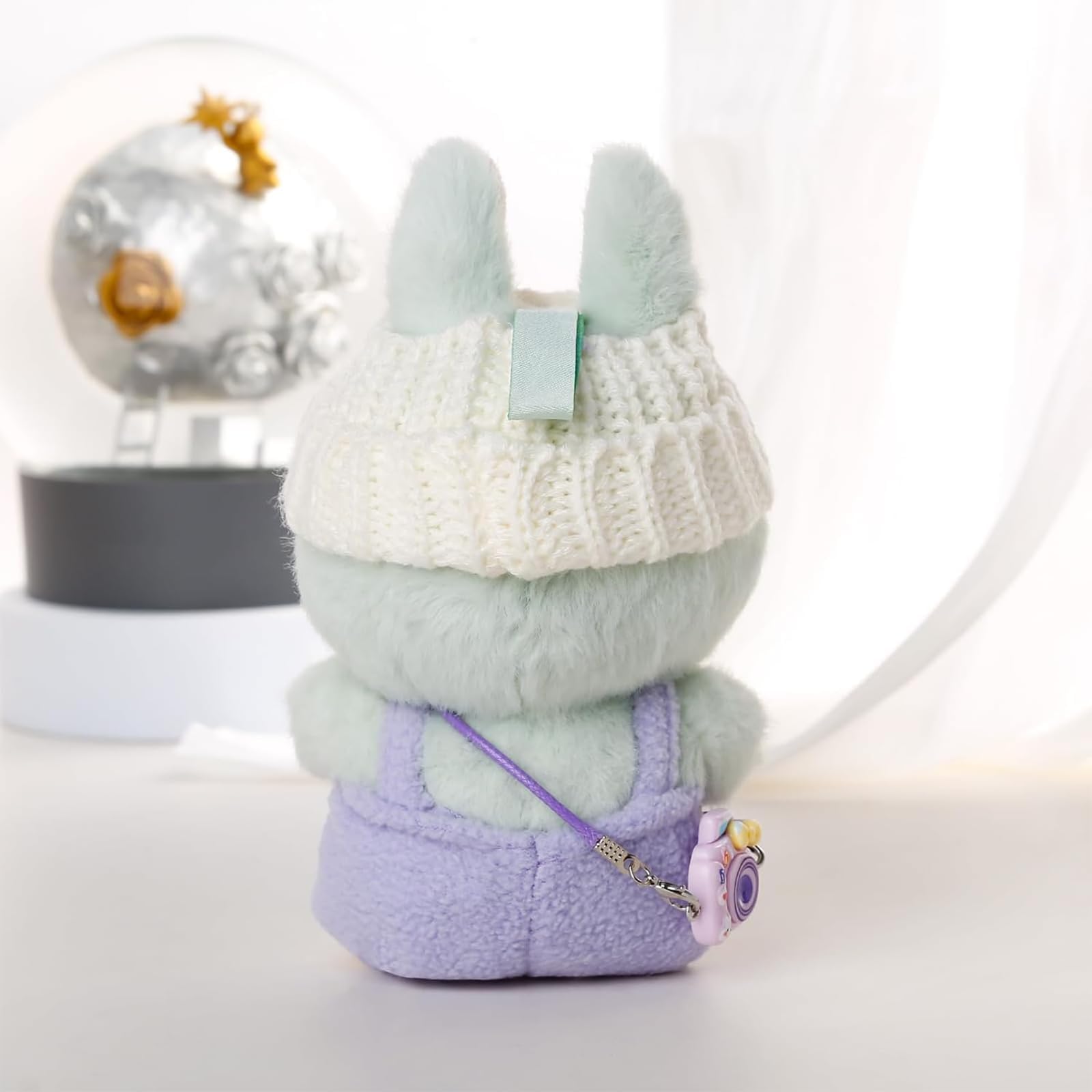 Vestiti di peluche per 17cm bambola, Vestiti per Bambole di Peluche, Costumi per Bambole Stile Adatto per Bambole di 1/2/3 Generazione (Viola)