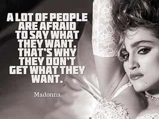 Madonna motivational Inspirational quotes Fridge Magnet 2,5x3,5" Laminated plastic not 3D