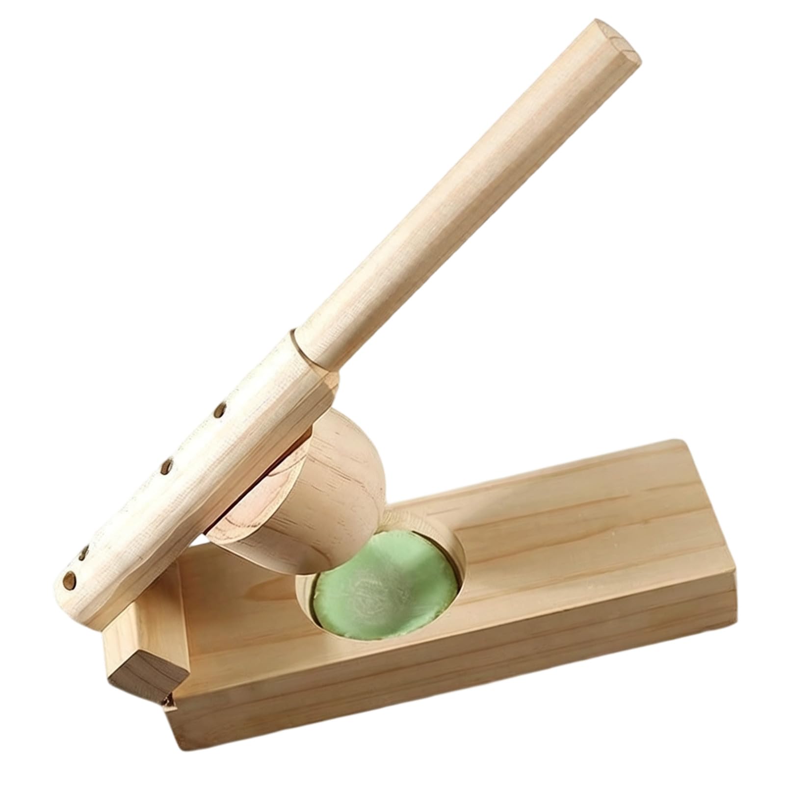 Whoasyst Wood Dumpling Skin Maker for Perfectly Uniform Dough Wraps Every Time Safe Dough Pressing Tool