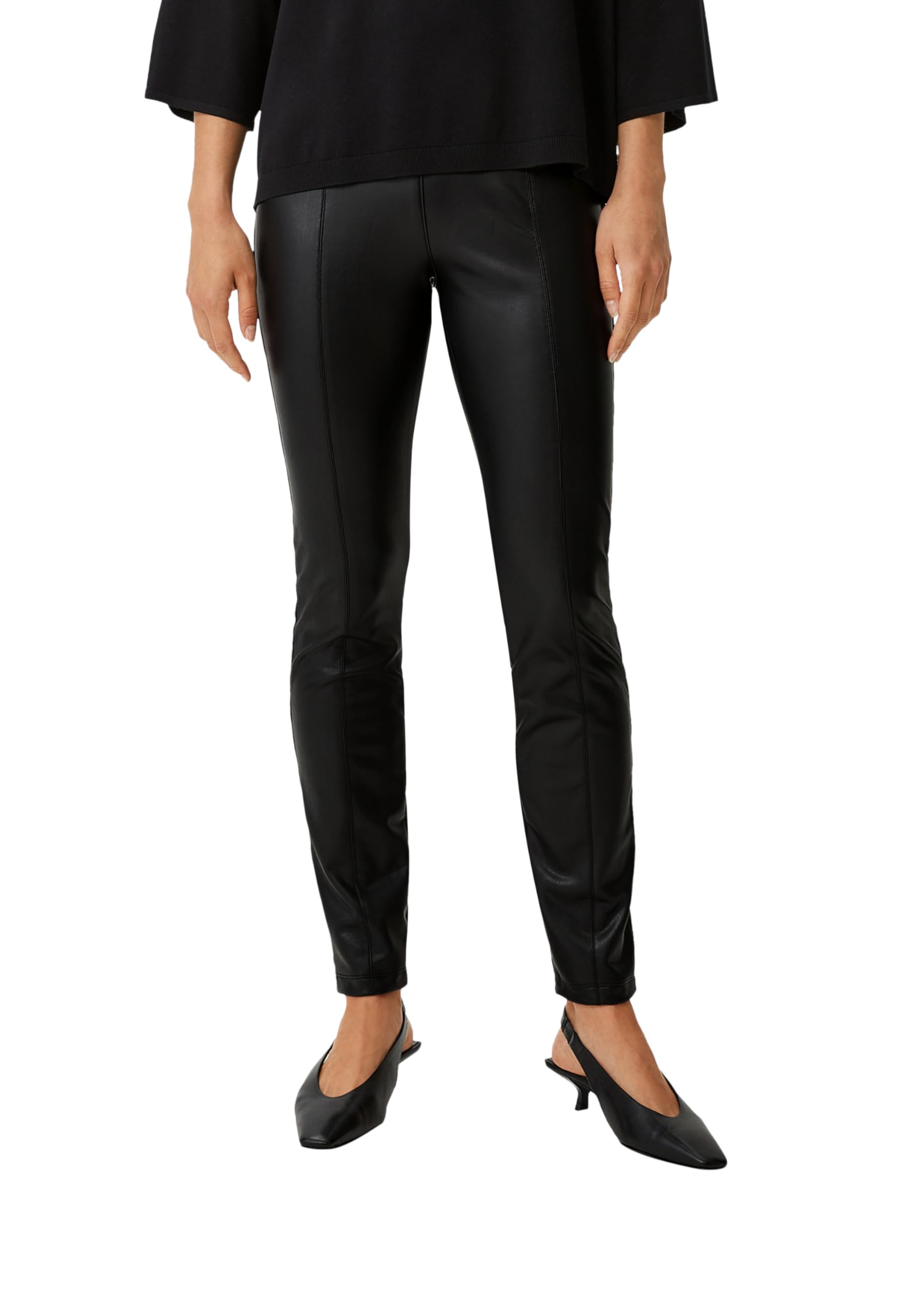 comma Women's Trousers, 9999 Black, 12