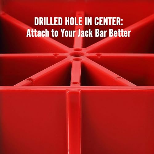 Miniatura 2 de Seven Sparta Soporte base compatible con Hi Lift Jack PP Pad para aliviar el hundimiento de elevación de Jack (rojo)