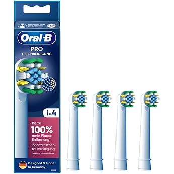 Oral-B Brown Oral B استبدال الفرشاة مع Interdental Wiper Pro Series Pro فرشاة الأسنان الكهربائية استبدال الإحباط حزمة مجانية EB25RX-4