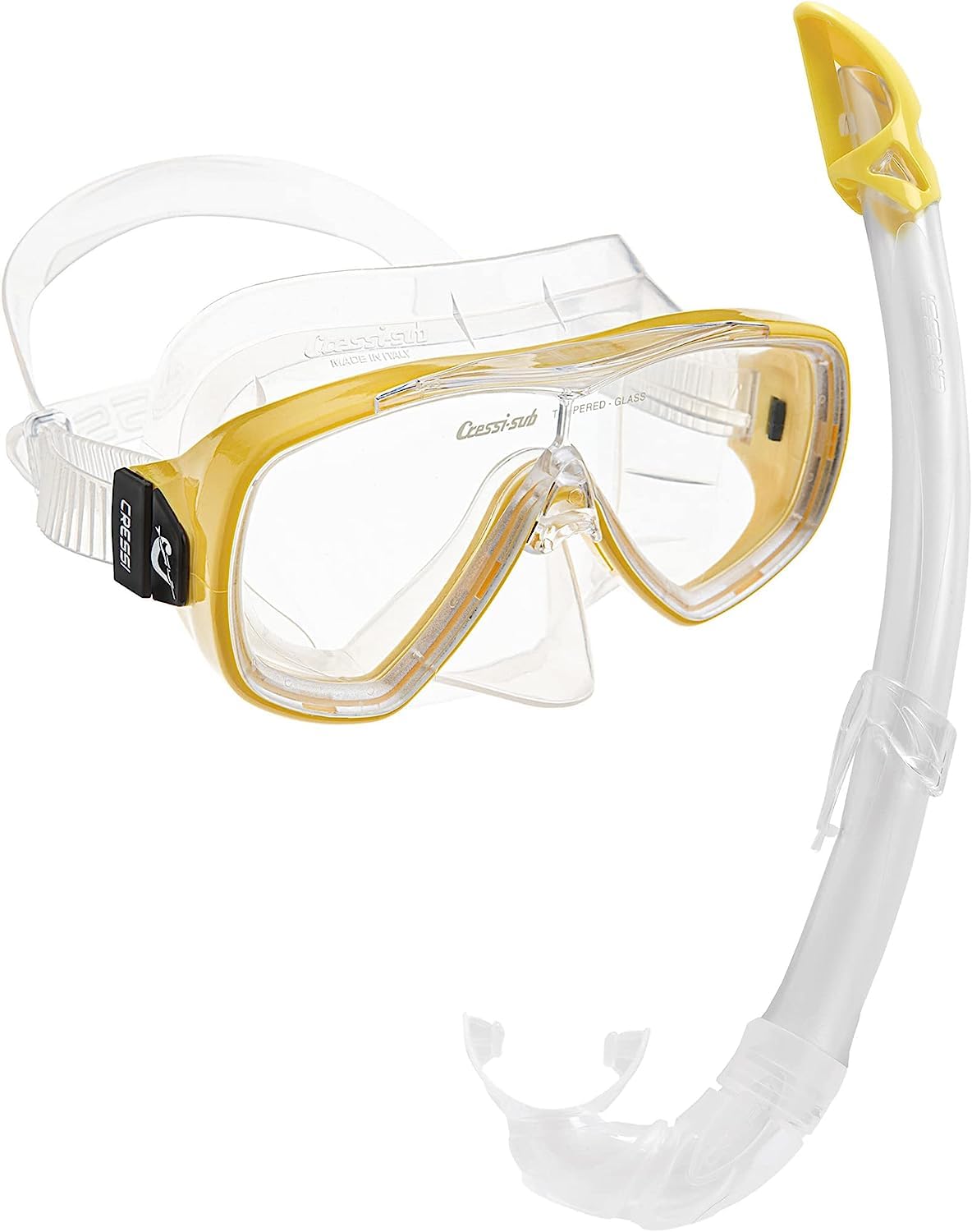 Cressi Onda Mare Mask & Snorkel Set - Yellow
