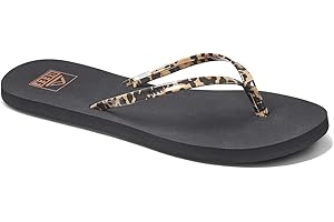 Bliss Nights Women's Cheetah Flip Flops: Super Lightweight and Soft Footbed