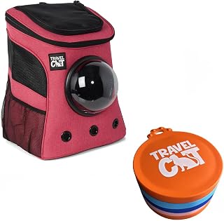 Fat Cat Rose Pink Bundle - Charming Cat Bed and Food Can Covers