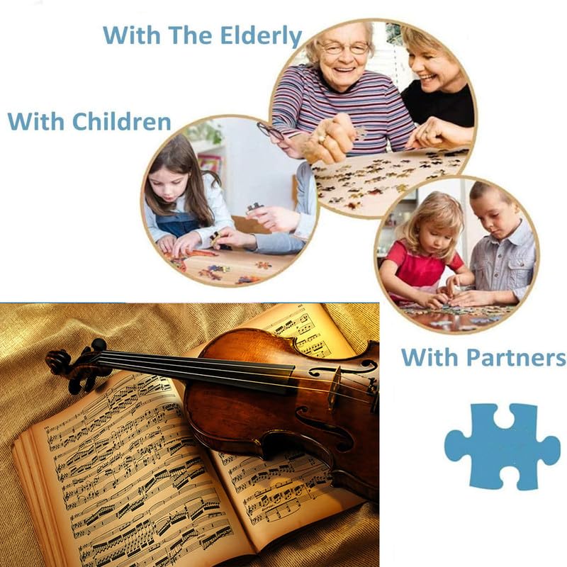 Violino E Spartiti - Puzzle Da 7000 Pezzi, Splendido Puzzle Illustrativo, Puzzle Artistico, Decorazione Per Casa, Ufficio, Il Gioco Da Tavolo E Regalo Più Soddisfacente
