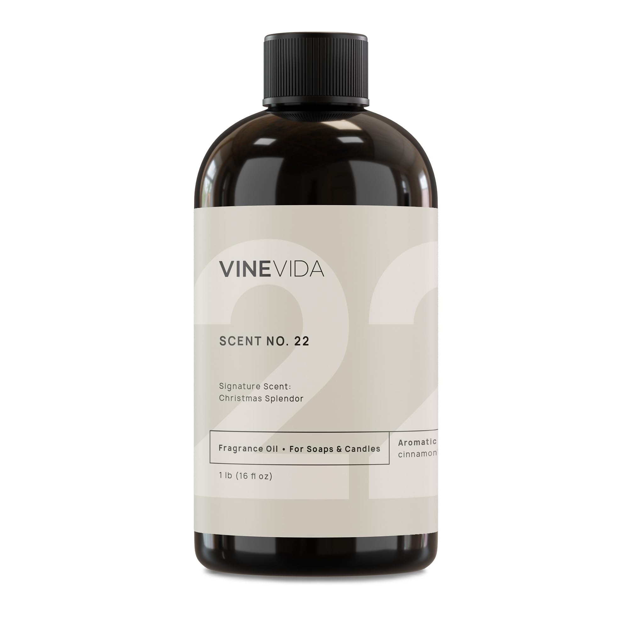 Aceite aromático VINEVIDA Christmas Splendor de 16 oz para hacer jabón, aromas para velas, aceites perfumados, velas de soja, aromas para el hogar, difusores de aceite, bombas de aroma para baño, lociones en aerosol para ropa blanca, ambientadores para el coche.