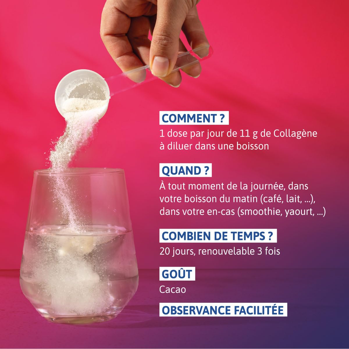 Alvityl Chondroflex - Collagène hydrolysé de Type 1,2 et 3 – Harpagophytum – Acide hyaluronique – Ortie Dioïque- Hautement assimilable – Goût Chocolat - 10,5g par jour – 220 gr