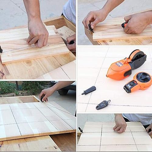 Miniatura 3 de Fenteer Marcador de línea de dibujo de tinta de carpintería de rebobinado automático suave profesional - S