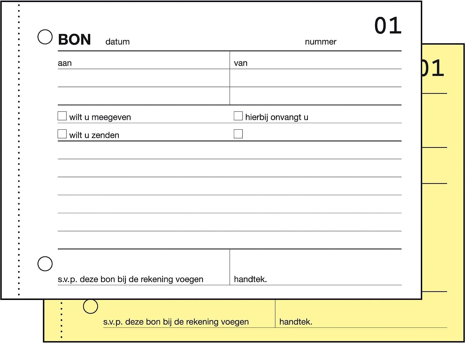 Sigel Expres Bonbo Ekje – Dutch Delivery Notes 5 Items of 50 Sheets