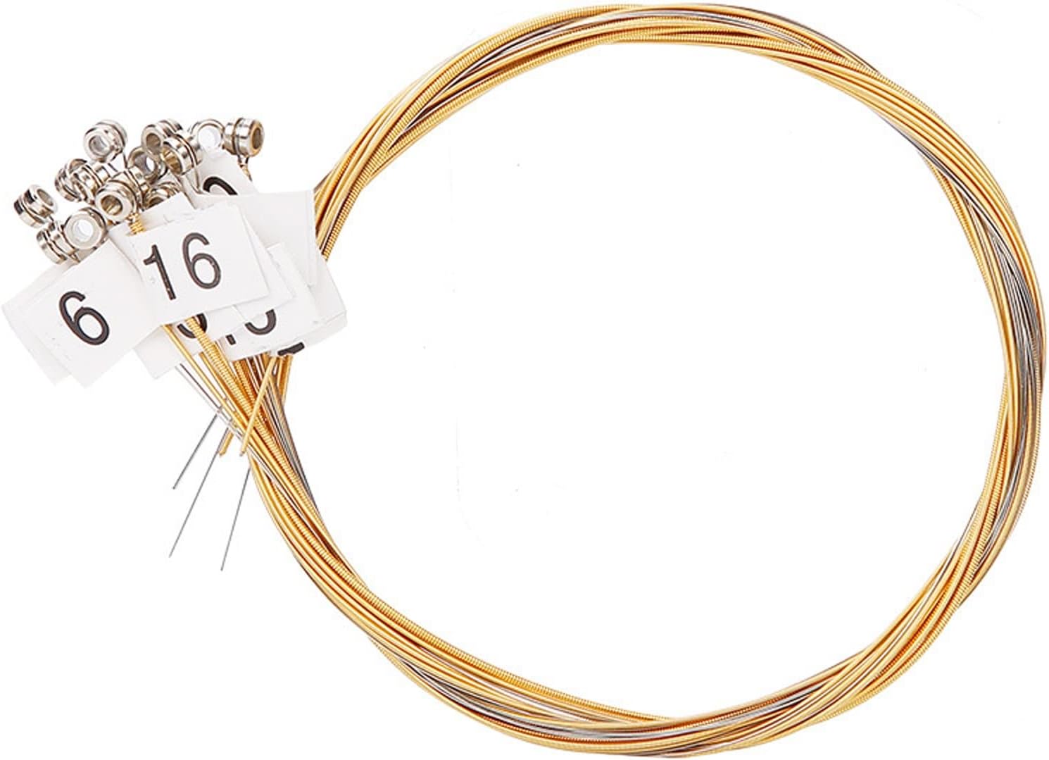 Lyre Harp A Sets of 10/16/19/21/24 Strings Replacement Metal String for Lyre Harp, Brighter and More Durable (Color : 16 String Set)