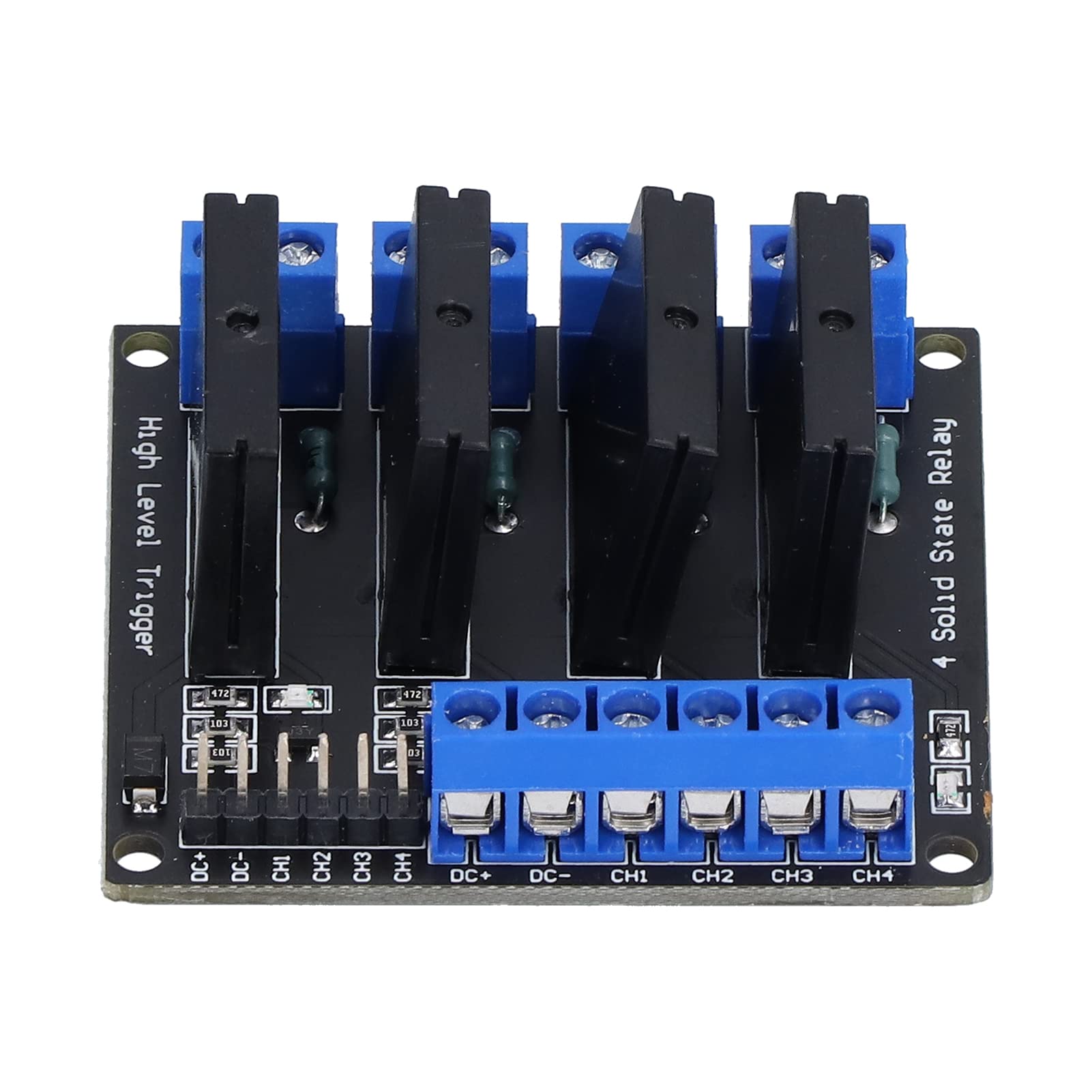 Solid State Relay Module 4 Channel High Level Trigger SSR DC Control AC with 3 24V HY M283