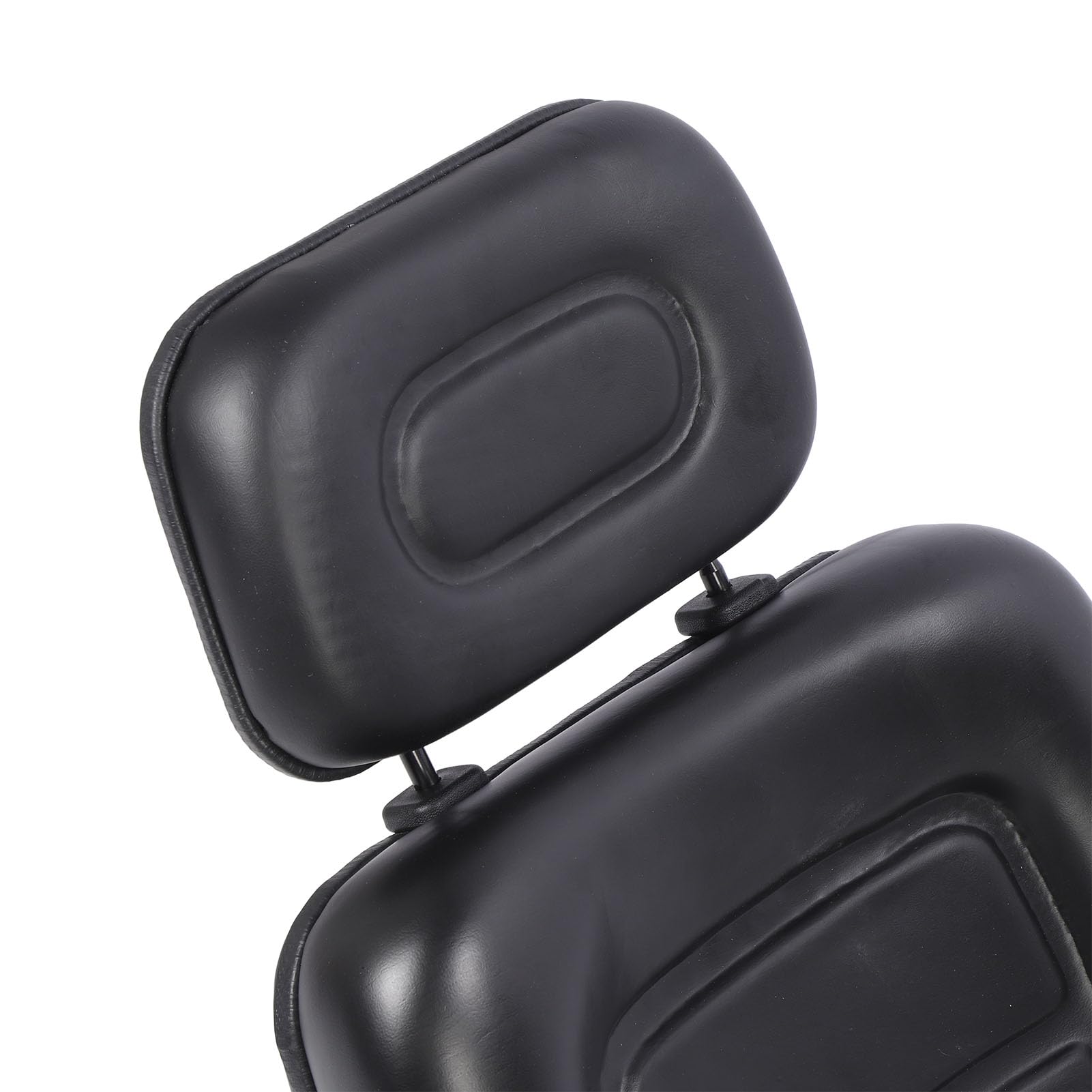 Aramox Asiento de Tractor, Asiento de Cortacésped Plegable de Cuero de PVC, Rango de Deslizamiento de 8 Cm, Ajustable de 30 a 180 Grados para Carretilla Elevadora, Tractor, Cortacésped, Cargador