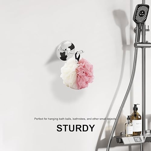 Miniatura 4 de Juego de accesorios de baño cromados de 4 piezas, juego de toallero de 23.6 pulgadas, juego de toallero, juego de toallero de baño