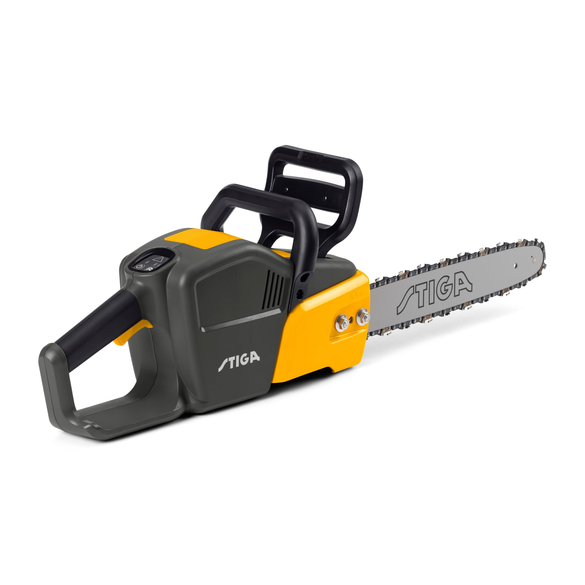 STIGA CS 700e Cordless Chainsaw, 48 V, 35 cm – 1.2 kW Brushless, Two Chain Speeds 16/20 m/s – Pruning, Small Trees, Logs