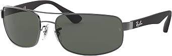Ray-Ban mens Rb3445 Rectangular Sunglasses