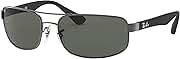 Ray-Ban mens Rb3445 Rectangular Sunglasses