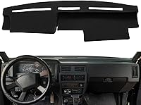 Vista 2 de Funda para salpicadero a medida para camioneta Nissan Pathfinder D21 Hardbody 1986-1993, protector de alfombrilla para tablero (negro) F77